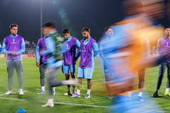 Fotografia 01 del partido Palestino vs Montevideo City Torque por la fase de grupos de la Copa Sudamericana 2026 en La Cisterna.